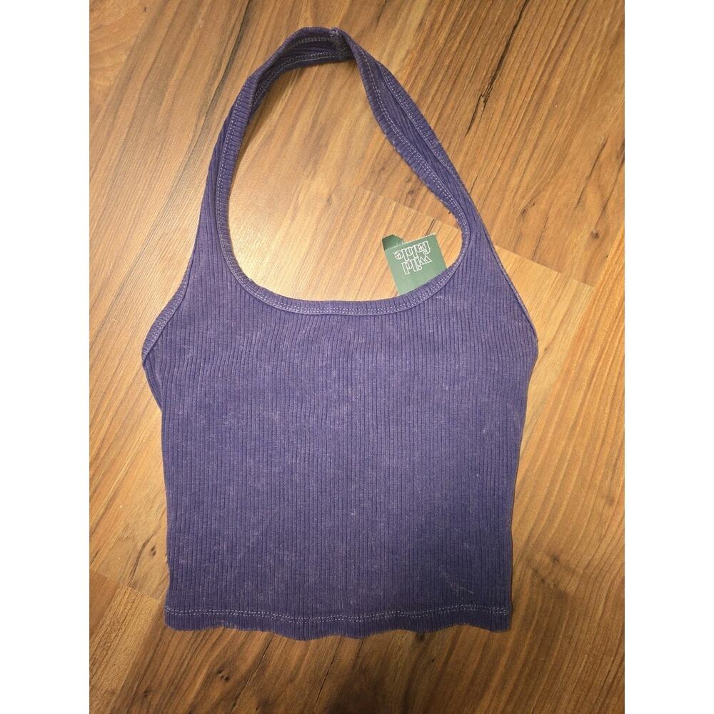 Women's Ribbed Halter Top - Wild Fable Navy Juniors XXS‎ 6527